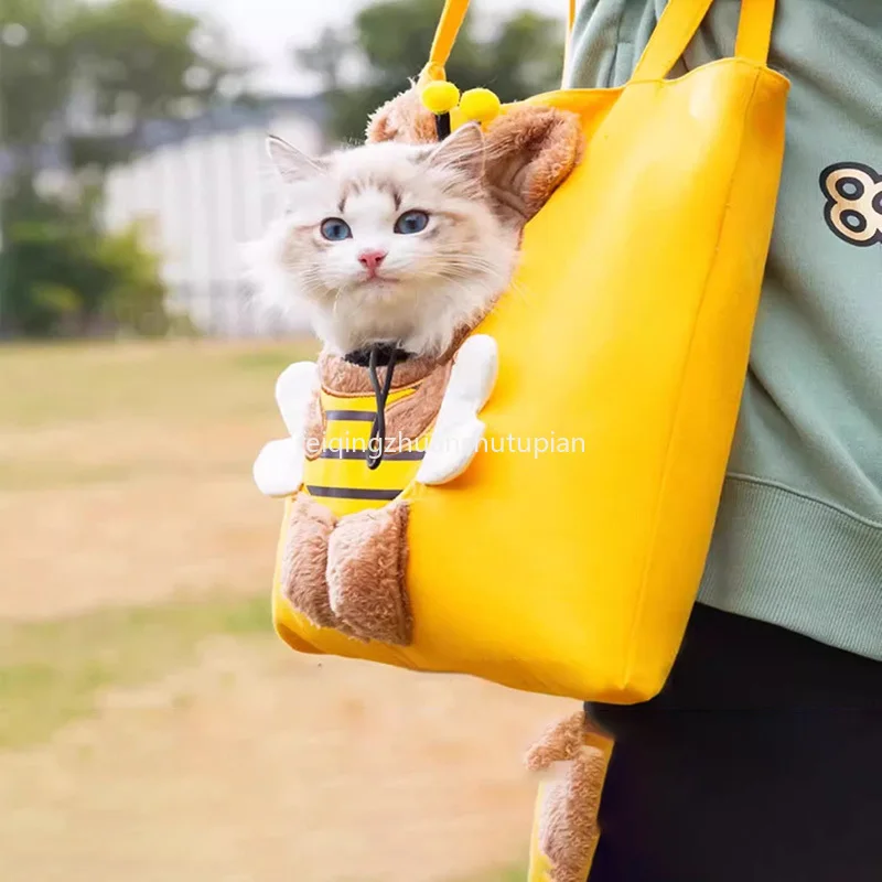

Portable Shoulder Bag Outdoor Travel Breathable Pet Kitten Bag Comfort Pet Kitten Bag S/L Sling Handbag Carrying Supplies
