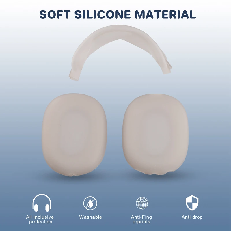 Estojo protetor para Apple Max Fones De Ouvido, tampa De Substituição Do Fone De Ouvido, acessórios Do Fone De Ouvido