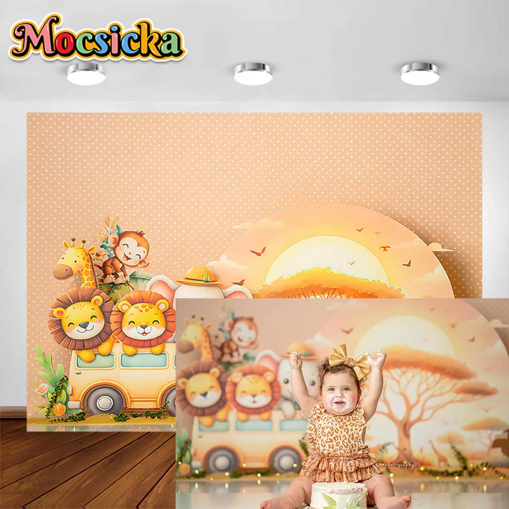 Newborn Birthday Photography Background Baby 1st Party Decoration Supplies Shower Cake Smash Princess Portrait Photo Studio Prop