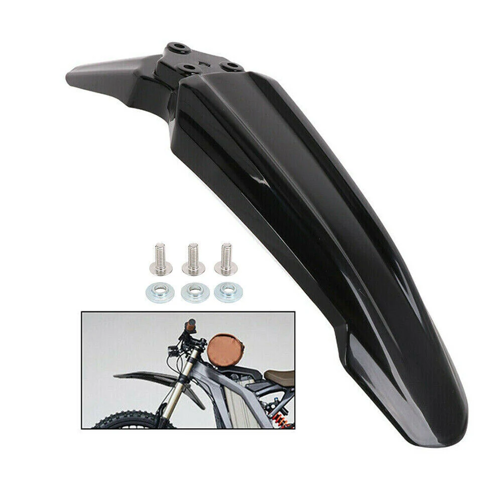 

Черное переднее крыло мотоцикла, брызговик для Sur-Ron, пластиковые брызгозащищенные аксессуары для мотоциклов