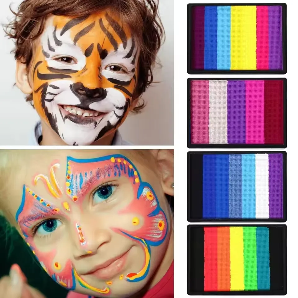 50g Water Based Face and Body Paint Aqua Wet Pastel Neon Water Activated Hydra Split Cake Eye Liner