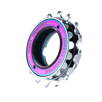 Freewheel 108 Sounds Cycling Flywheel 15/16/17T Bicycle Single Speed Cassette BMX Bike Freewheel Bicycle Modified Parts