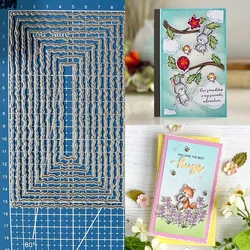 Lucky Goddess Metal Cutting Dies Nesting Deckle Slimline Diy Scrapbooking Photo Album Decorative Embossing Paper Card Crafts