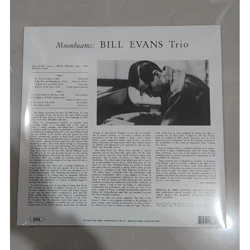Dol The Bill Evans Trio Moon Beams Cold Jazz Vinyl Record for Jazz Music Lovers view 2