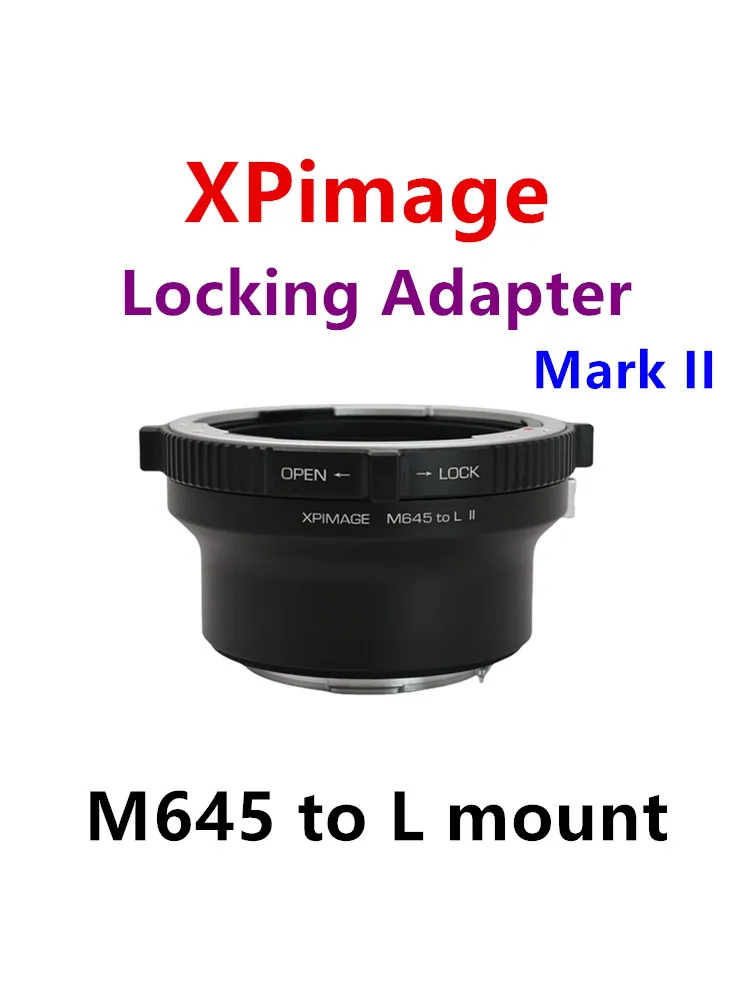 XPimage Adapter for Mamiya645 Lens to Leica SL Full Frame Mirrorless Camera,M645 to L mount Panasonic S52 S1H S1R SIGMA fp