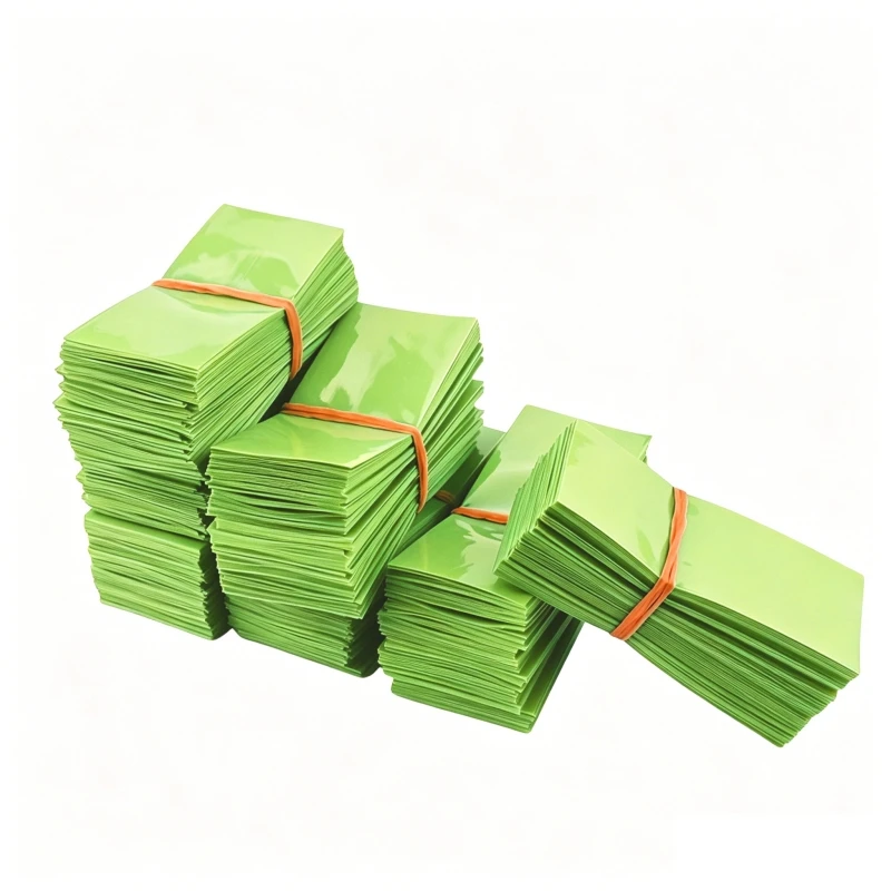 100pcs/lot PVC Film Tape Protector Cover for Battery Pipe Heat Shrink Wrap Sleeve Shrinkable PVC Tube for 21700 Lithium Battery
