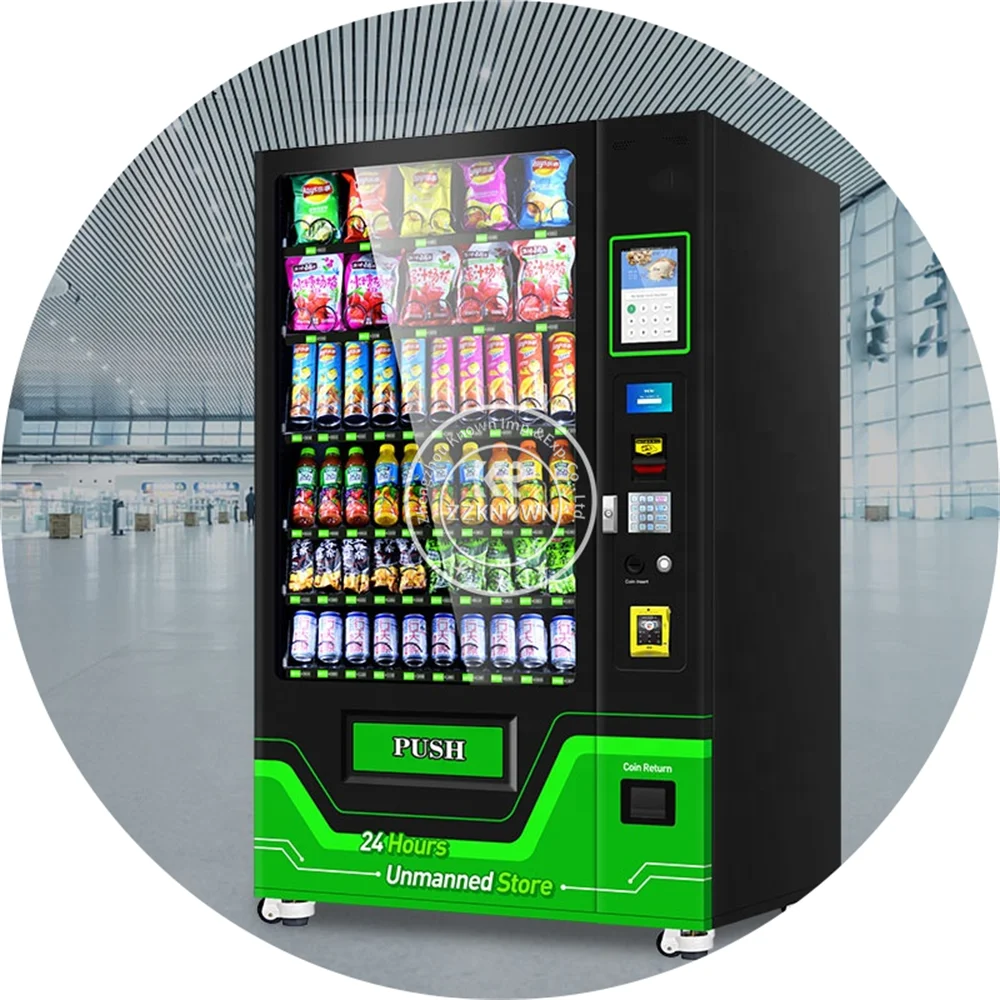 

Popular Snack Vending Machines Automaten Drinks Food Vending Machine With Refrigerator for Sale