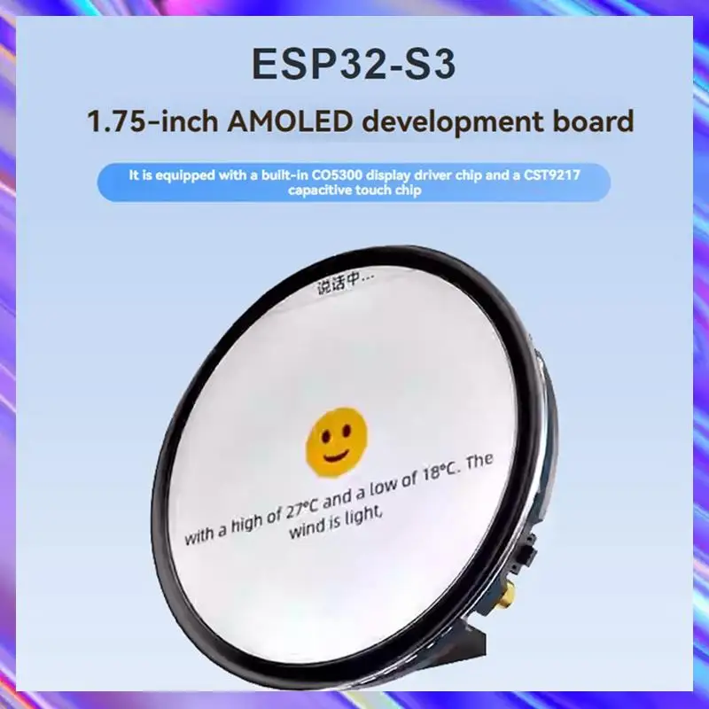 

A24U ESP32 Deepseek Xiaozhi AI Робот для голосового чата 1,75-дюймовая плата для разработки сенсорного экрана с поддержкой динамика Распознавание голоса