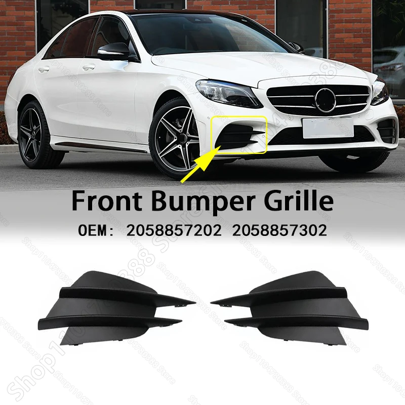 المصد الأمامي مصباح الضباب مصبغة ل 2019-2021 مرسيدس بنز تشاس W205 C-Class C300 2058857202 2058857302 #1