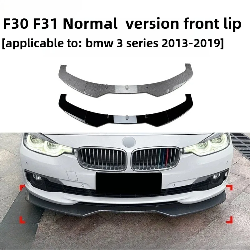 For BMW Auto Front Bumper Spoiler Lip 3 Series F30 F31 2013-2019 Car Body Kit ABS Plastic Lower Spliter Guard Plate