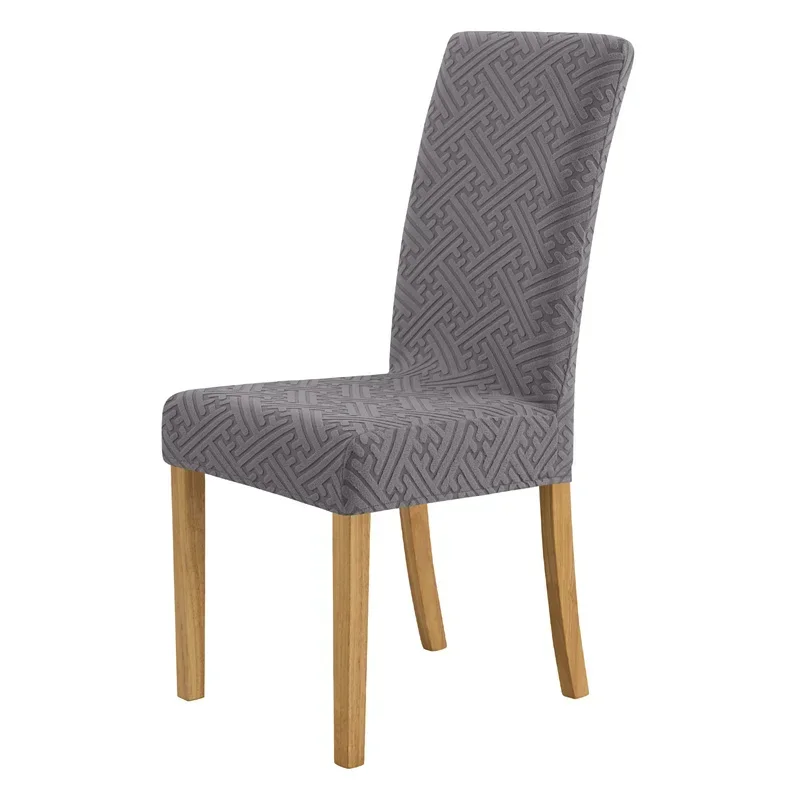 1/4 stücke Jacquard Esszimmer Stuhl Abdeckung Stretch Anti-schmutzig Stuhl Abdeckungen Wohnkultur Küche Sitz Schonbezug für Bankett party Hochzeit – Detail 27