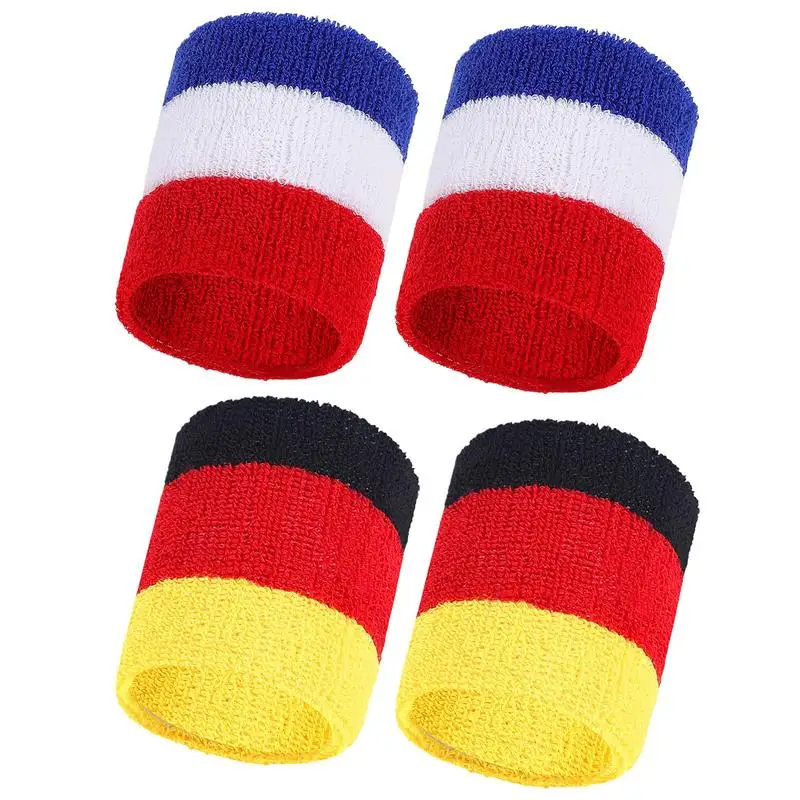 

1Pair Towel Sports Wristbands Tennis Sweat Bands Wrist Guard For Basketball Volleyball Padel Fitness Sweatbands Wrist Wrap Cuff