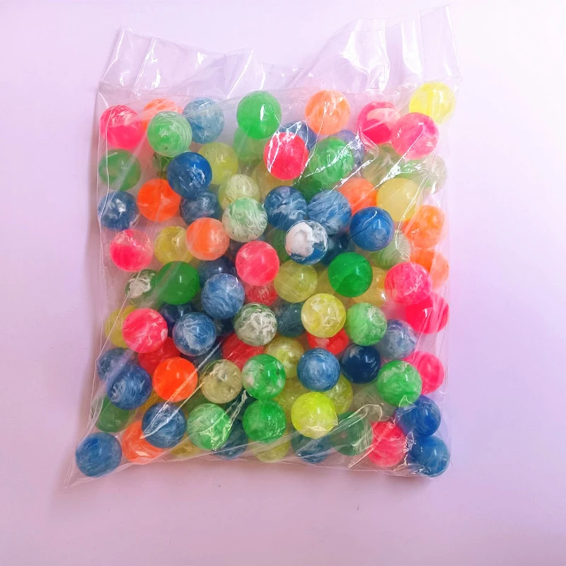 20pcs 20mm Hüpfball Murmeln Gummi Spring bälle Outdoor-Spiele Anti-Stress-Garten Kinder Wasserspiel zeug Kinder Party begünstigt Geschenk