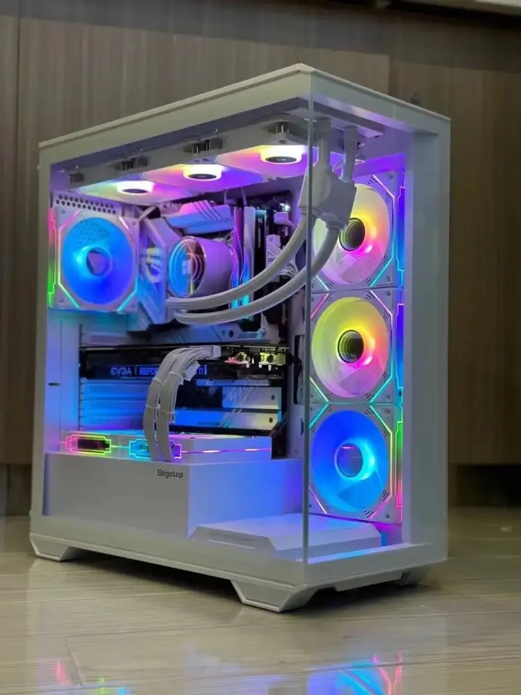 AOTESIER PC Gaming With Core I7 Processor/256G SSD 8GB /16GB RAM 3200MB DDR3/Windows 11 HD Graphics 4600 Graphics/ White