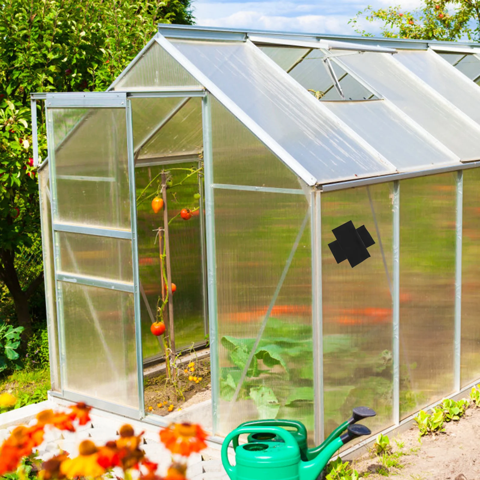 1 لفة شريط لاصق فيلم الدفيئة مقاوم للماء إصلاح البلاستيك الثقيلة للدفيئات الزراعية العاصفة النوافذ المظلات الزجاجية المتصدعة الباردة