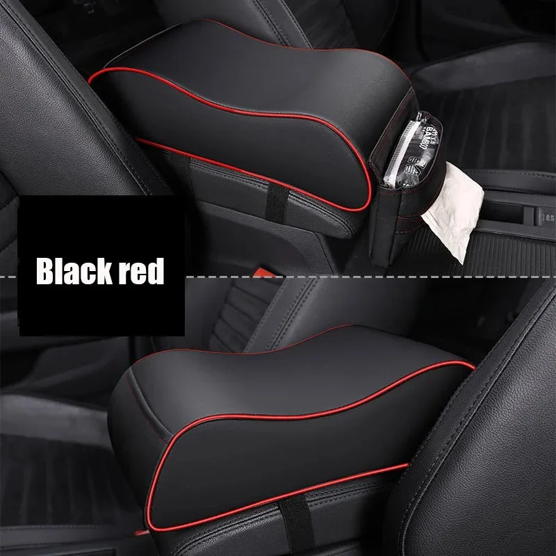 Leather Tissue Box Multifunctional Auto Storage Box Tissue Holder Box Automotive Interior Accessories Universal Car Armrest Boxs