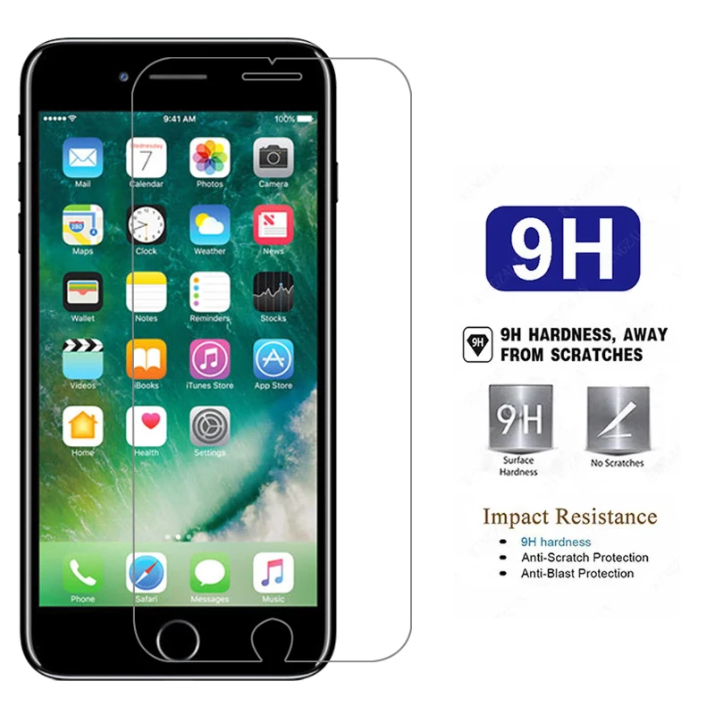 حافظة هاتف لهاتف أبل آيفون 7 بلس من الزجاج المقسى على آيفون 7 آيفون 7 بلس 7 بلس plu 7plu غطاء خلفي آيفون 7 حافظة بلس