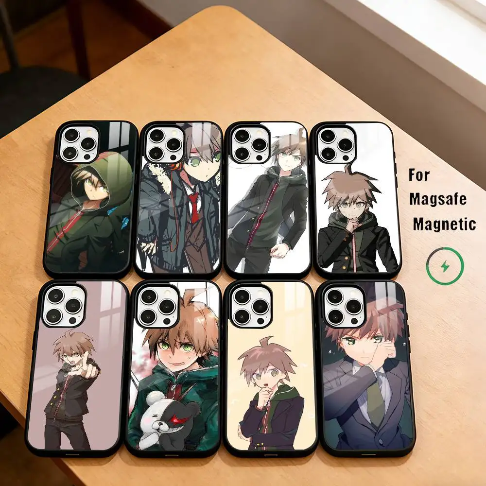 Anime character M-Makoto N-Naegi Phone Case For iPhone17,16,15,14,13,12,11 Plus,Pro Magnetic For Magsafe Wireless Charging