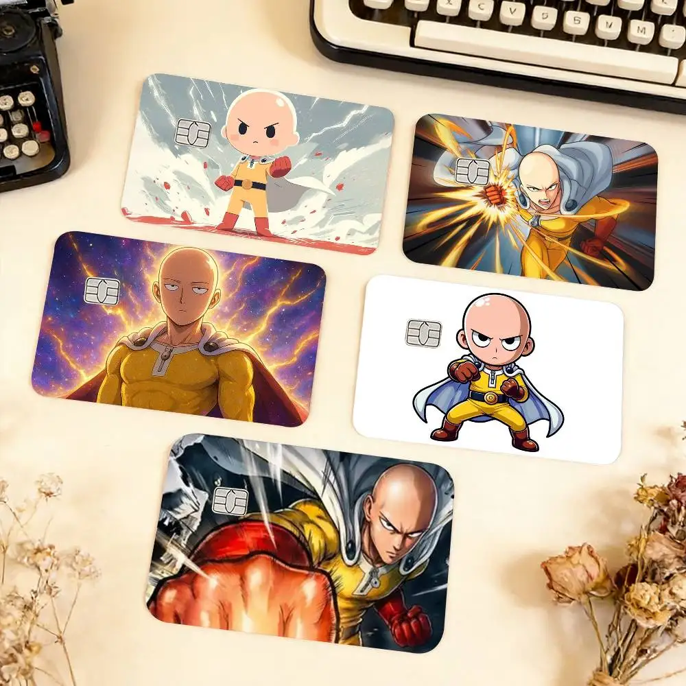 

One-Punch-Man Waterproof Film Skin Cover Credit Card Stickers Debit Front Bank Bus Pass