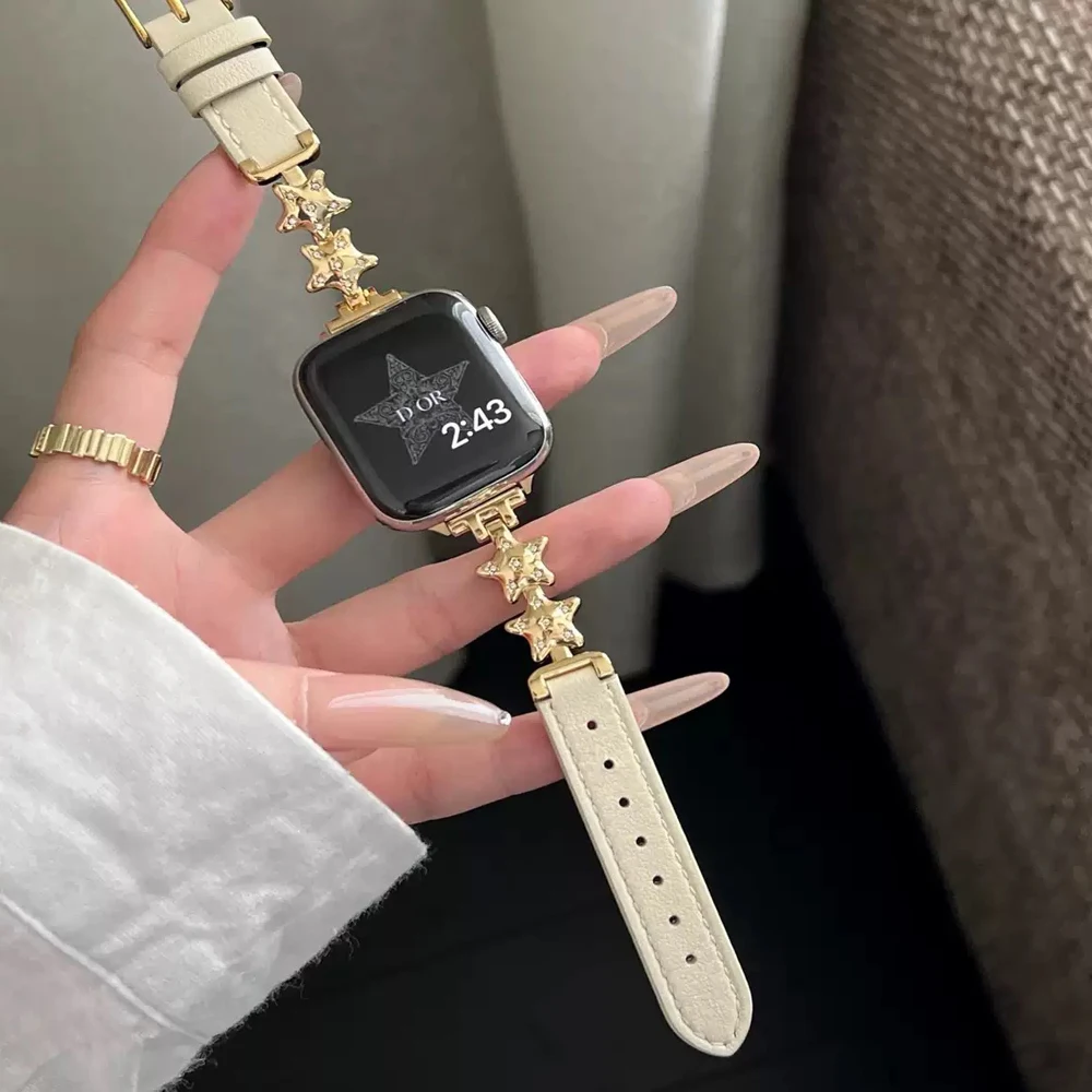 Роскошный стильный 3D-металлический ромбовидный звездный мягкий ремешок из искусственной кожи для Xiaomi Mi Band 9 8, спортивный браслет для Xiaomi Mi