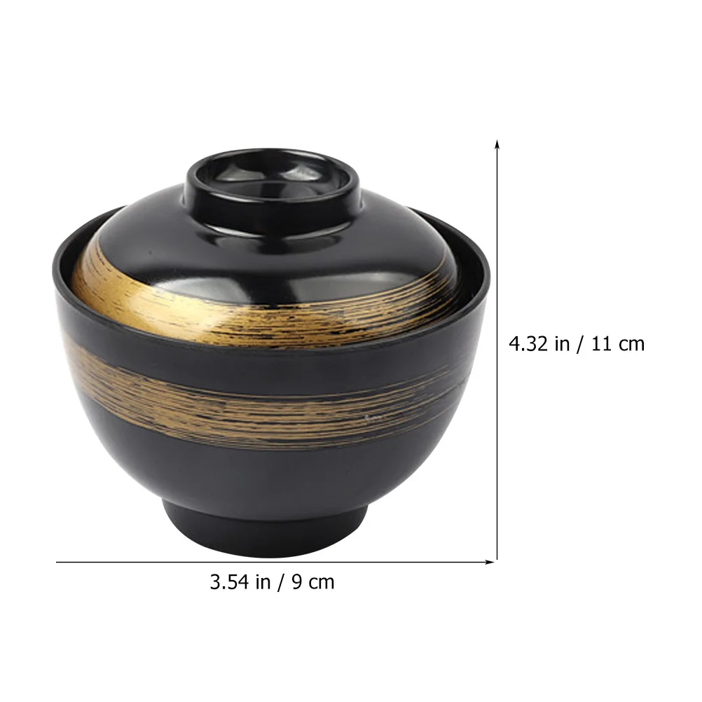 

1 set 1 Set Soup Household Japanese Food Rice Lidded Soup Bowl For Noodle Kitchen Rice Bowl Ramen Food Kitchen Dining Set