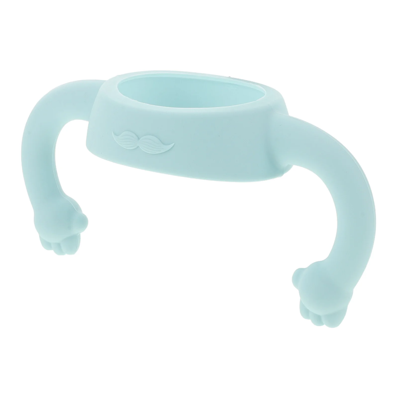 

Baby Bottle Accessories Wide Neck Silicone Grip Handles Protective Holder for Feeding Bottles Easy Cleaning Durable Blue Option
