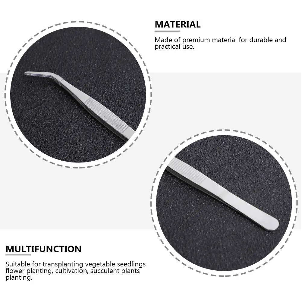 

OFFSCH 6pcs Stainless Steel Tweezers for Reptile Feeding Tongs Aquarium Plant Scissors Bonsai Electronics Crafting Nippers