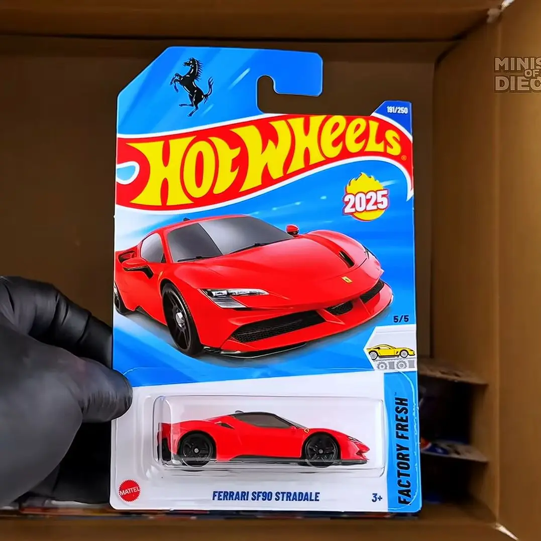 

2025-191 Hot Wheels Cars 2025J Ferrari SF90 STRADALE 1/64 Metal Die-cast Model Toy Vehiclesoy Vehicles