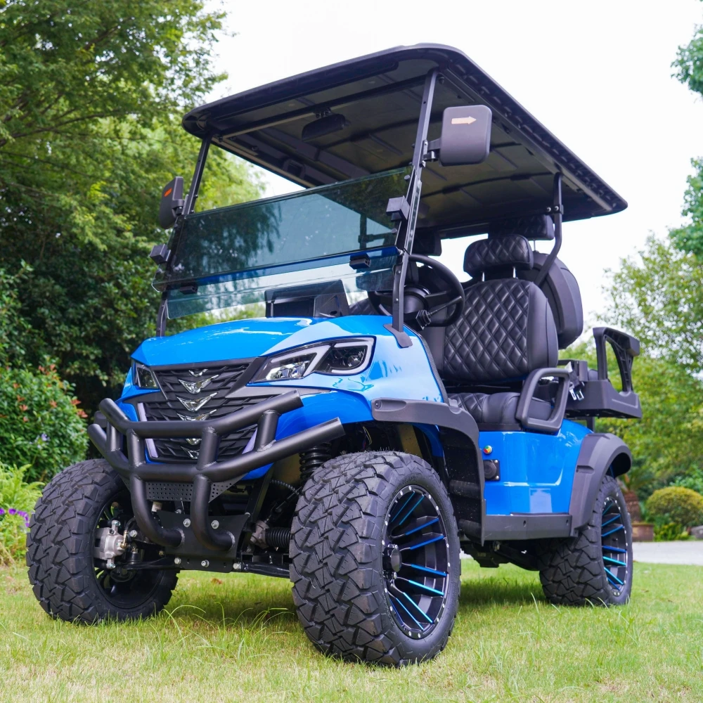 Street Legal 4000W/5000/7000W 48V/60/72V Club Car Utility Vehicle2+2 4+2 4+4 Seater Luxury Off Road Electric Golf Cart