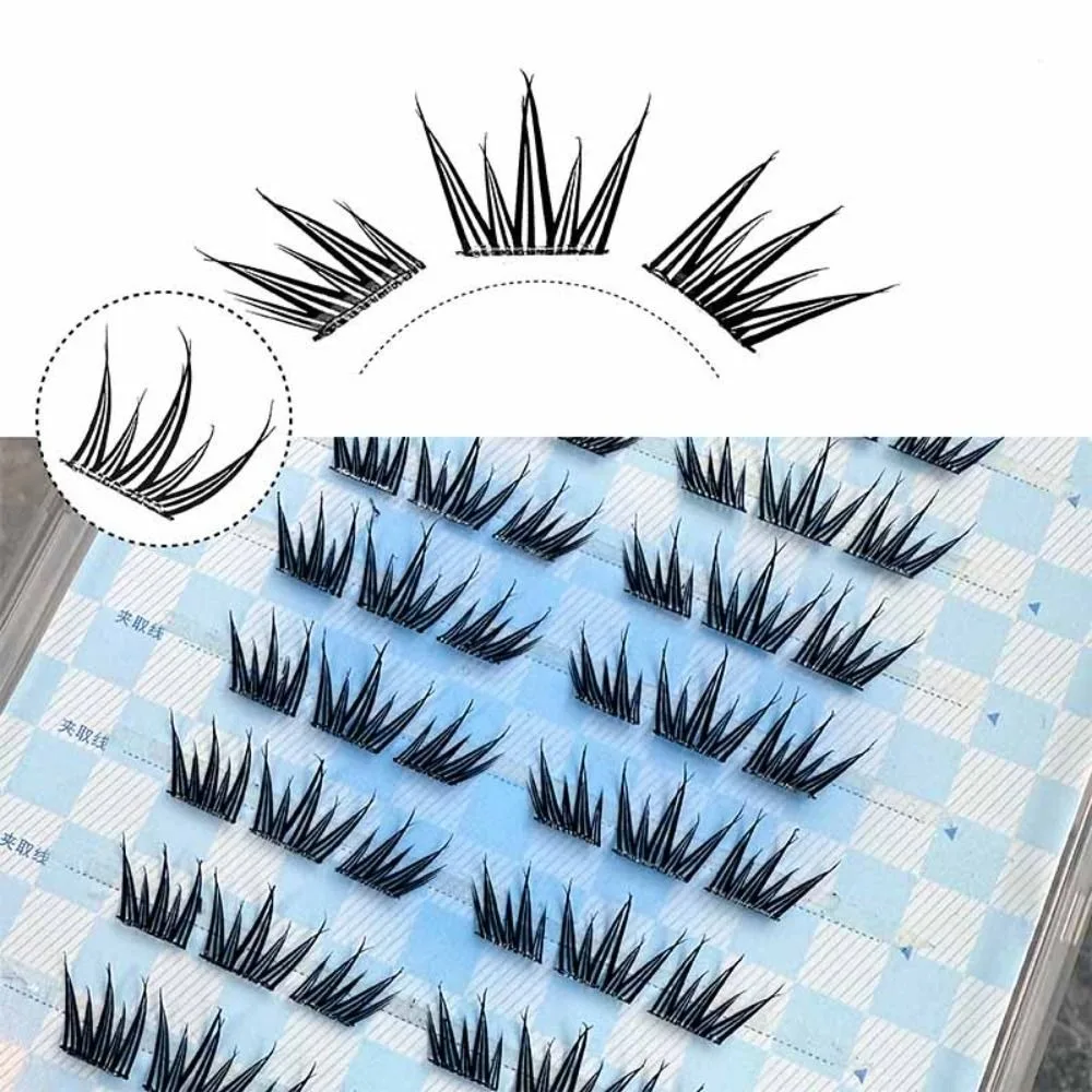 

Sweet Self-adhesive Lash Clusters DIY Reusable Adhesive False Eyelashes Makeup Long Lasting Glue Free Fake Lashes