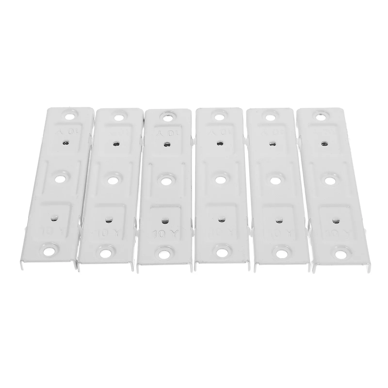 6Pcs Stainless Steel Curtain Track Brackets Ceiling Track Fittings for Double Layer Curtains Room Divider Rail System Easy