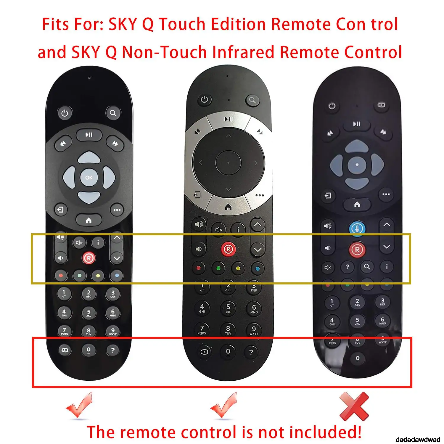 Remote Control Case Fit for SKY Q Shockproof Protective Cover Compatible Touch And Non-Touch Skin-Friendly With Hand Loop