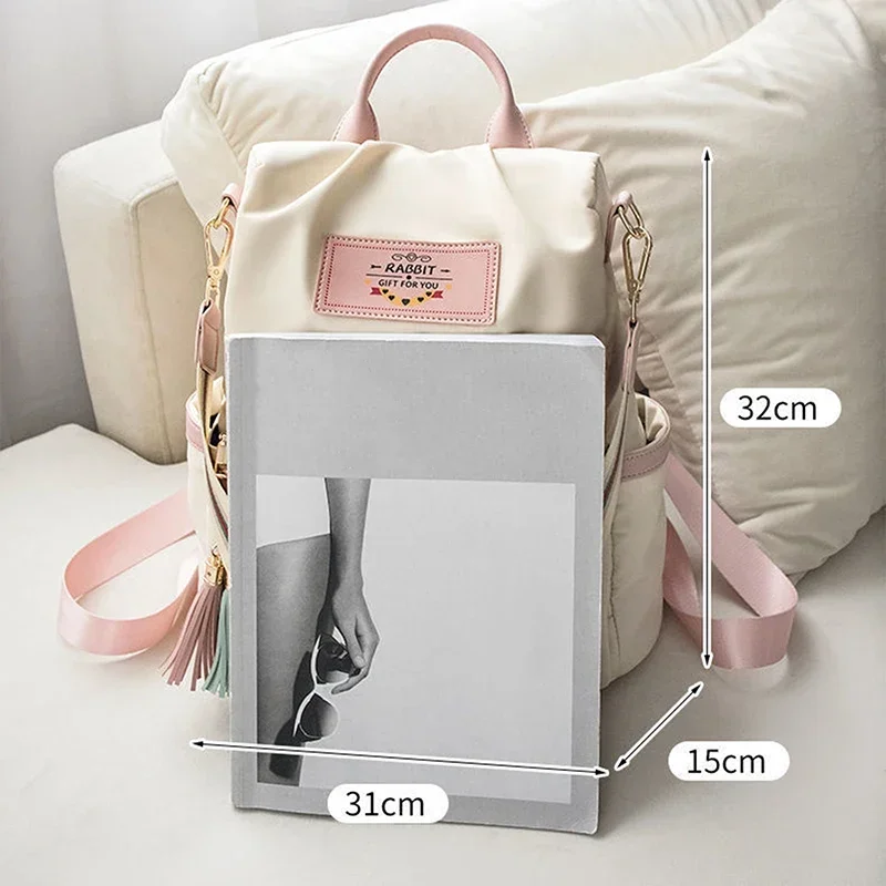 Useful Cloth Bags Ladies Backpack Woman Color Tote Women Shoulder Backpacks