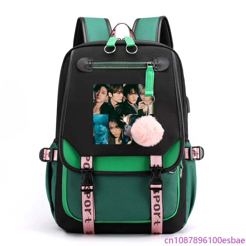 

Teenager Fashion College Style Harajuku Backpack Street Large Capacity Laptop Backpack USB Backpacks
