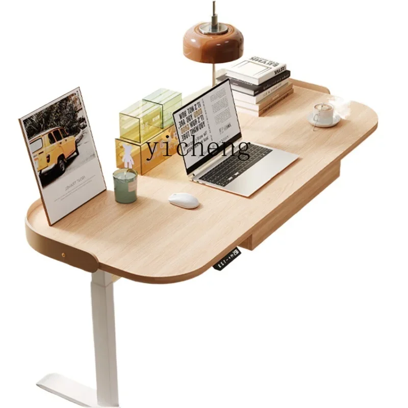 

solid wood electric lifting intelligent e-sports computer desk lifting office adjustable study table