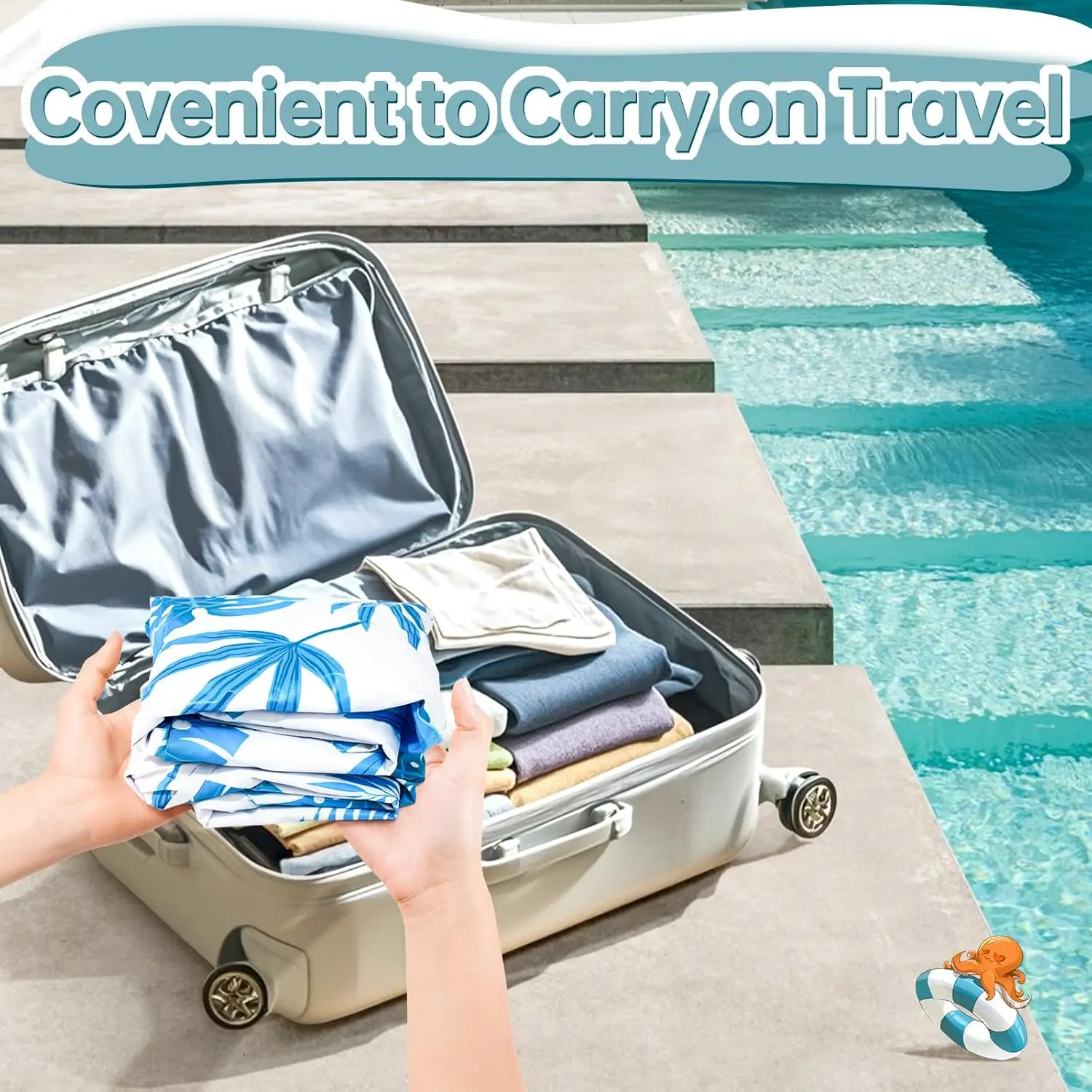 Pool-Schwimmer, aufblasbare Pool-Schwimmer mit Getränkehaltern, Unibody-Pool-Liege-Schwimmer mit Griff, ideales Pool-Spielzeug für Pools, Strandseen