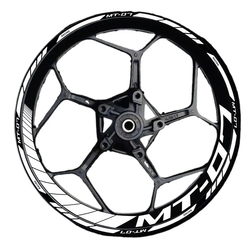 

For Yamaha Motorcycle Mt-03 Logo Hub Decal Decoration Set 17 Inch Wheel Frame Mt03 MT 03 Rim Sticker Reflective And Waterproof