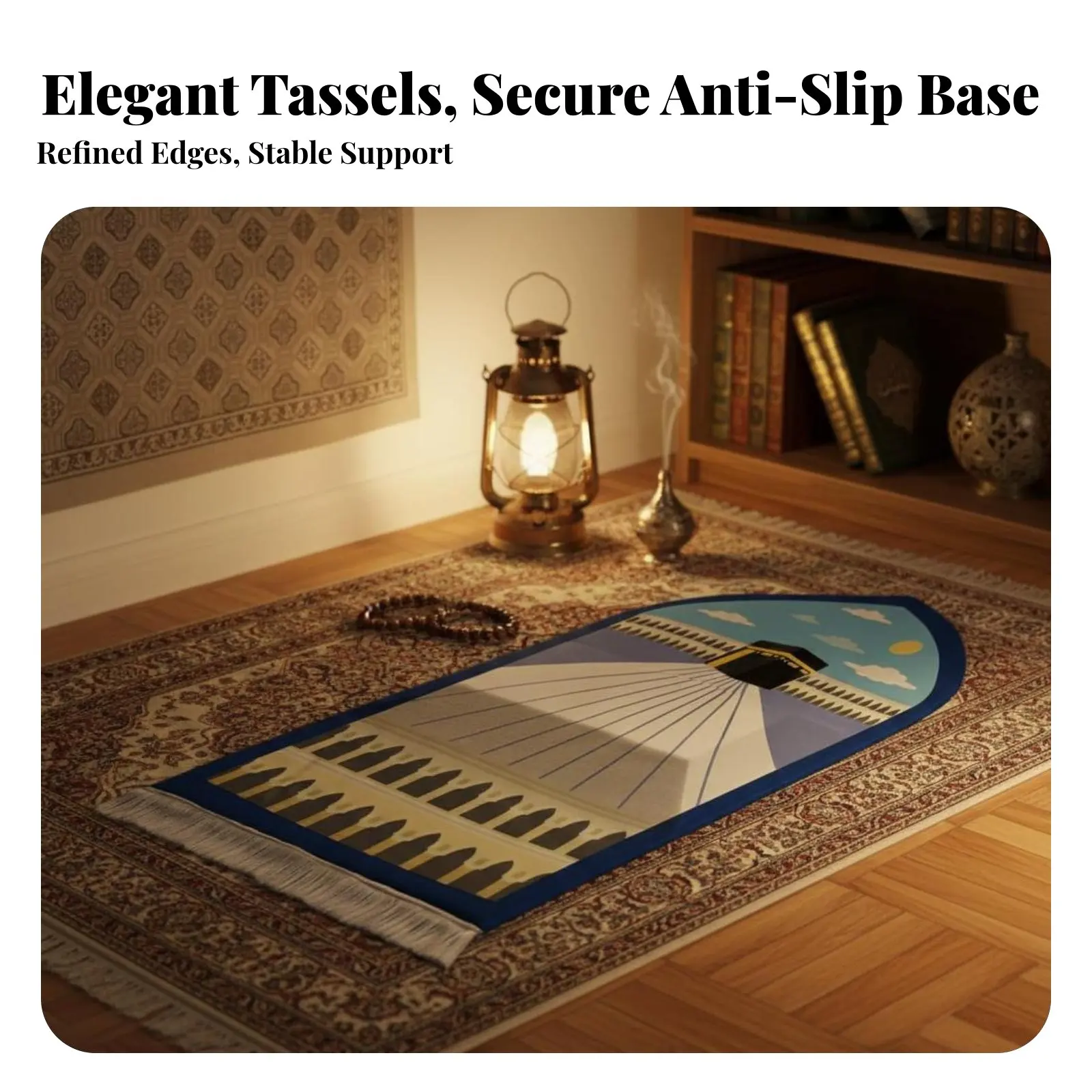 

Молитвенный коврик, эргономичная подушка для коленей, губка с эффектом памяти, дизайн с кисточками, сжимаемый, для домашнего поклонения, с возможностью индивидуального дизайна.