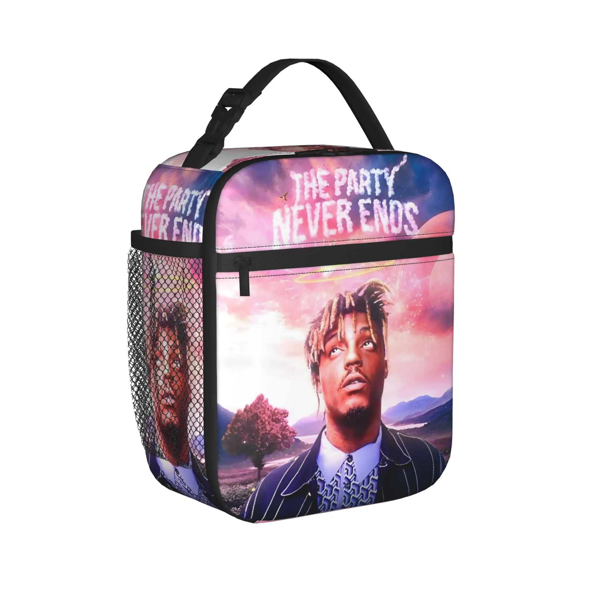 Juice Music Wrld Insulated Lunch Bag Thermal Bag Reusable,Meal Container Large Tote Lunch Box Girl Boy Office  Picnic
