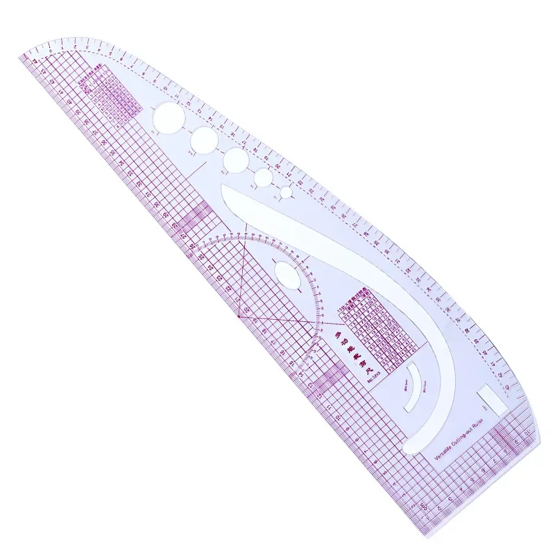 

3245 Plastic Transparent French Curve Ruler SplIne Sewing Patchwork Feet Tailor Yardstick Cloth Cutting Rulers