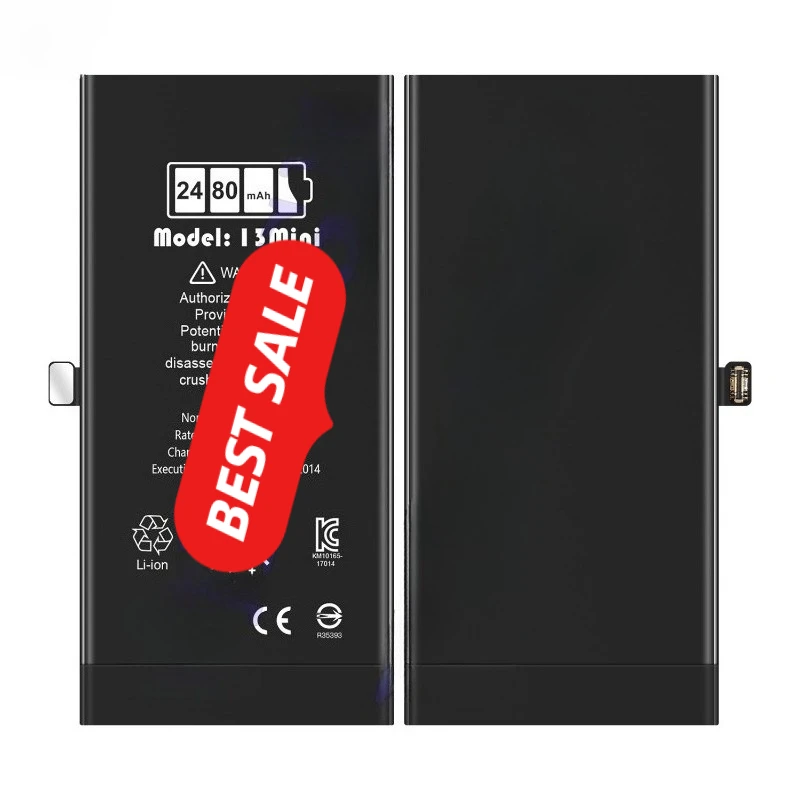Batería para iPhone 13 Mini A2628/A2481, sin interrupciones de pop-up, salud 100%, celda grado A, con herramientas 3