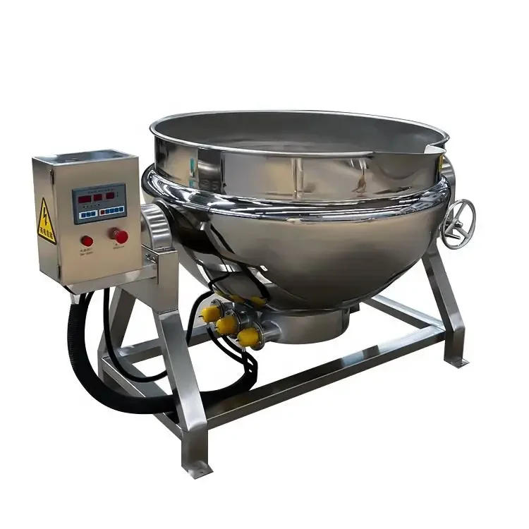 

Factory Price 200 Ltr Double Jacket Pot With Circulation Pump Jacketed Cooking