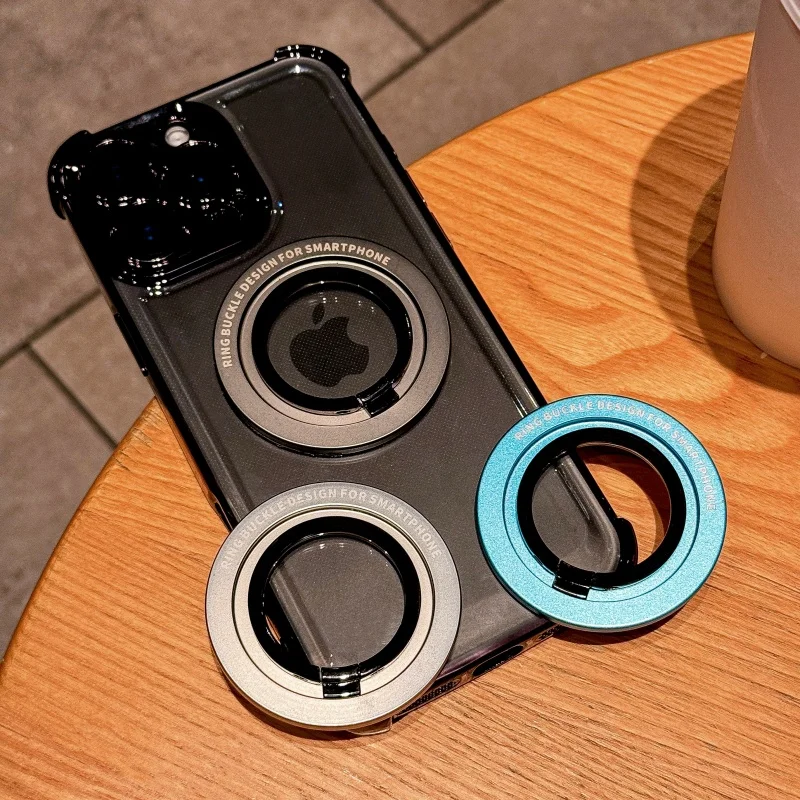 Magnetic Phone Ring Holder- Adjustable Magnetic Phone Grip Finger Holder Removable and Magnetic Works with Magnetic Accessoriey