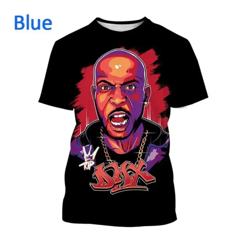 New Earl Simmons 3D Print T-shirt for Unisex Fashion Men Clothing Rapper DMX Oversized T Shirt Hip Hop Harajuku Round Neck Tops