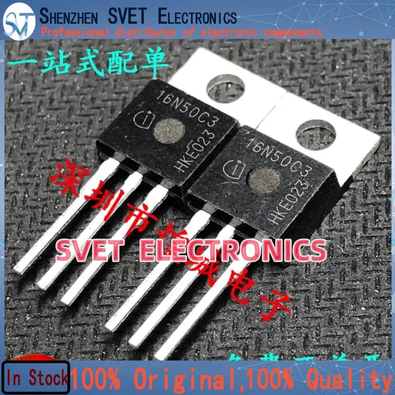 10PCS-50PCS  16N50C3 SPP16N50C3 TO-220 560V 16A   Original In Stock Fast shipping