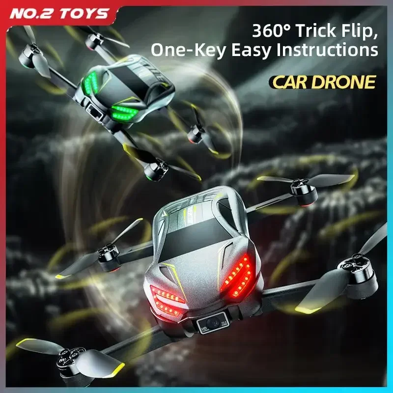Jjrc x39 carro de controle remoto drone com câmera hd simulação carro sem escova rc drone crianças carros voadores aeronaves 3d flip quadcopter