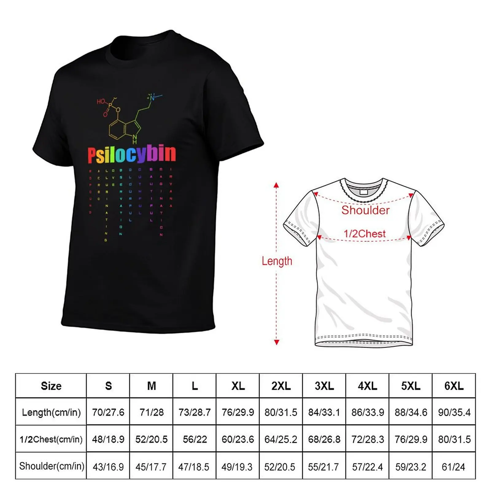 psilocybin T-Shirt All Match Print Short Sleeve Top