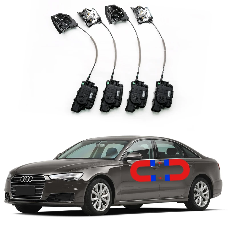 Image of Für Audi A6 Elektrische Saugtür Automobil-Umbau Automatische Schlösser Zubehör Tür Soft-Close Auto-Elektrowerkzeuge