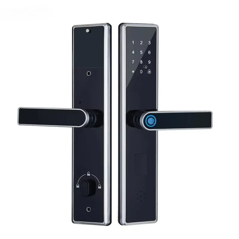 TTlock App Wood Door Locks SDK Fingerprint Aluminum Alloy Digital Keyless Biometric Smart Locks for Home Security