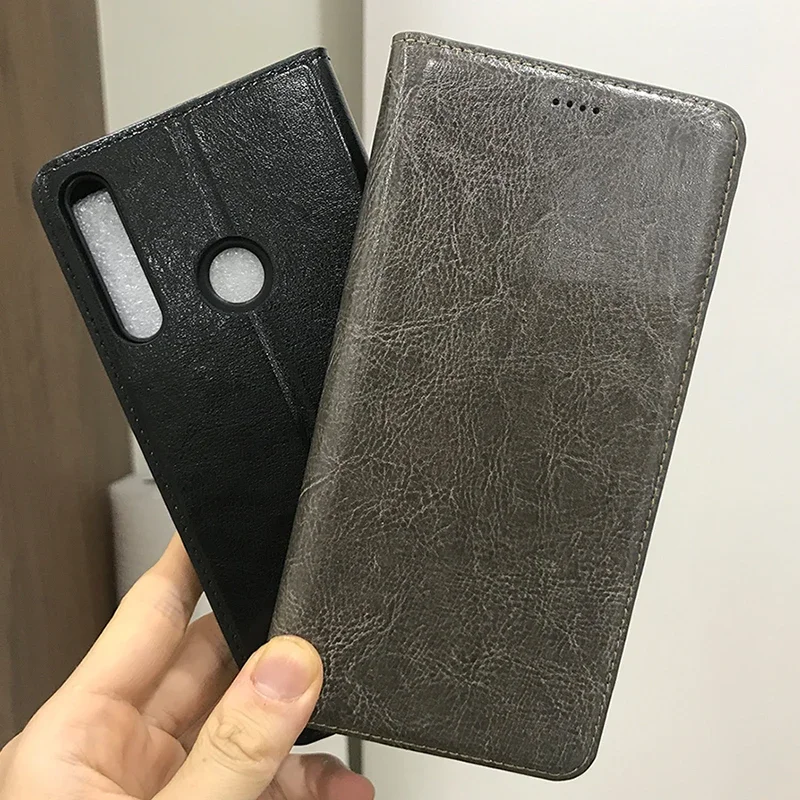 

Magnet Genuine Leather Skin Flip Wallet Book Phone Case Cover On For Huawei Honor 9X Premium Honor9X 9 X STK-LX1 Global 64/128